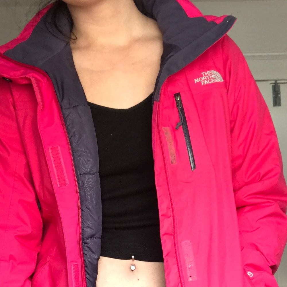 North Face Lined Rain Coat